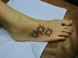 tetovani hradec kralove,tetovaní na nárt hvezdy