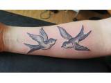 tetování ptáček
